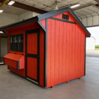 76749 8'x12' Quaker Gable Wood Panel Chicken Coop