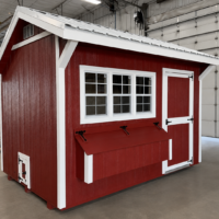 76753 8'x12' Quaker Gable Wood Panel Chicken Coop