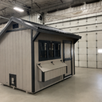 76757 8'x12' Quaker Gable Wood Panel Chicken Coop