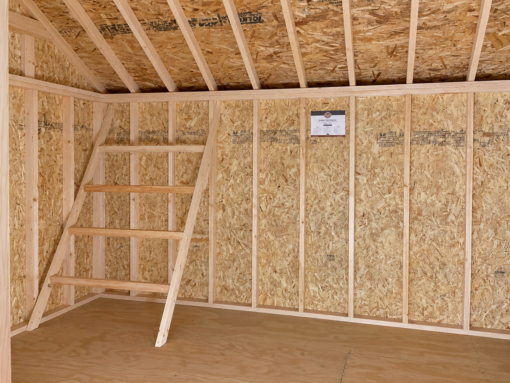 10'x12' Quaker Gable Wood Panel Chicken Coop