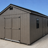 76816 12'x24' Economy Ranch Gable Wood Shed