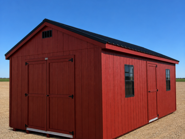 12'x24' Economy Ranch Gable Wood Shed