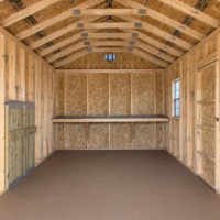 10'x20' Economy Ranch Gable Wood Shed