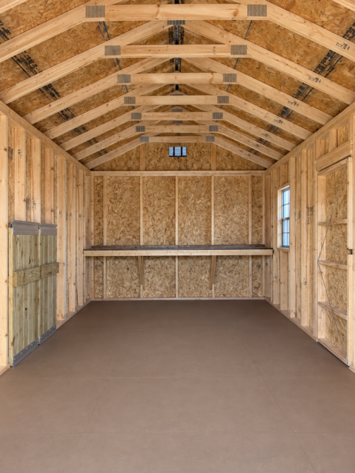 10'x20' Economy Ranch Gable Wood Shed