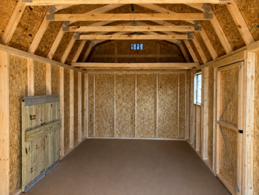 10'x20' Economy High Barn Wood Shed