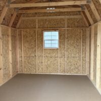 76872 1 10'x12' Economy High Barn Wood Shed