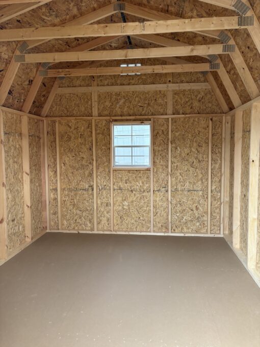 76872 1 10'x12' Economy High Barn Wood Shed