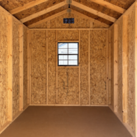 76878-1 8'x12' Economy Ranch Gable Wood Shed