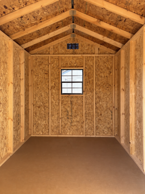 76878-1 8'x12' Economy Ranch Gable Wood Shed