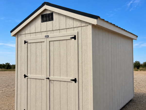 8'x12' Economy Ranch Gable Wood Shed