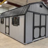 12'x20' High Barn Wood Panel Shed