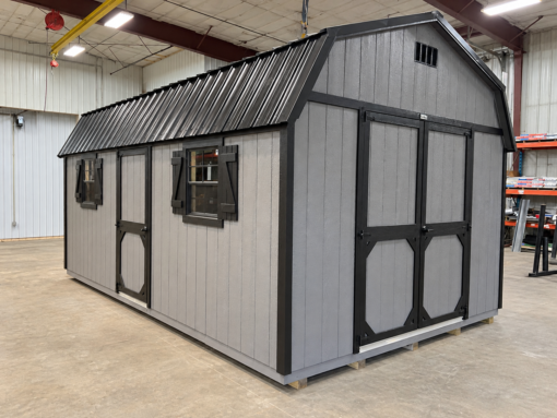 12'x20' High Barn Wood Panel Shed