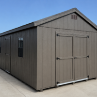 12'x24' Economy Ranch Gable Wood Shed