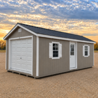 12'x24' Ranch Gable Wood Panel Garage