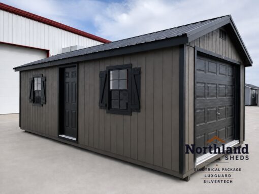 12'x24' Ranch Gable Wood Panel Garage