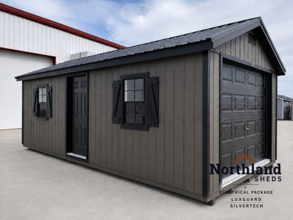 12'x24' Ranch Gable Wood Panel Garage