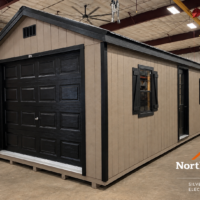 12'x28' Ranch Gable Wood Panel Garage