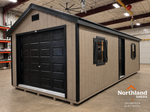 12'x28' Ranch Gable Wood Panel Garage