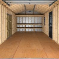 12'x28' Ranch Gable Wood Panel Garage