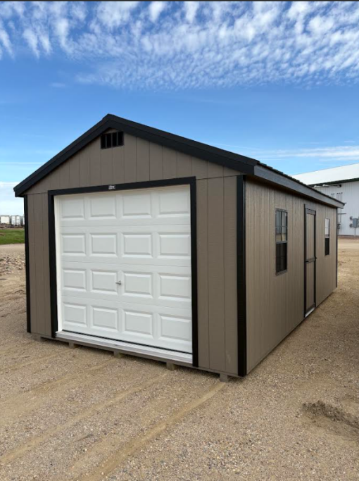 12'x24' Economy Ranch Wood Panel Garage