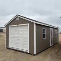 12'x24' Economy Ranch Wood Panel Garage