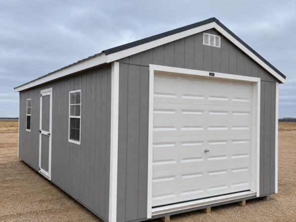 12'x24' Economy Ranch Wood Panel Garage