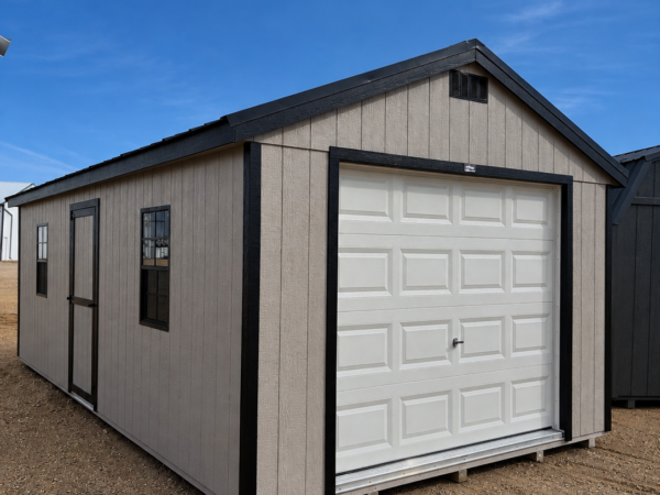 12'x24' Economy Ranch Wood Panel Garage