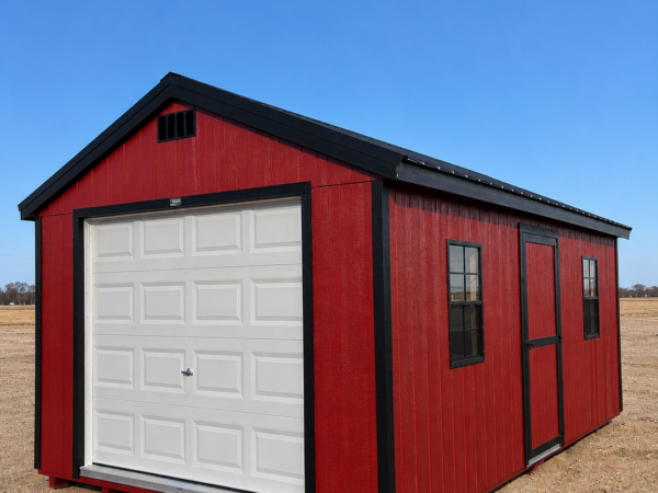 12'x20' Economy Ranch Wood Panel Garage