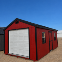 77050 12'x20' Economy Ranch Wood Panel Garage