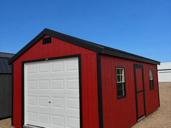 12'x20' Economy Ranch Wood Panel Garage