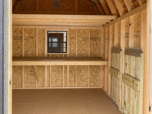10'x12' High Barn Wood Panel Shed