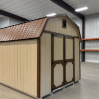 10'x12' High Barn Wood Panel Shed