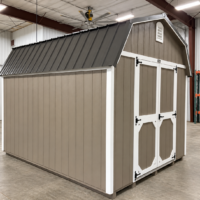 10'x12' High Barn Wood Panel Shed