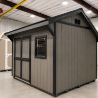 77249 10'x12' Quaker Gable Wood Panel Shed