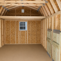 10'x16' High Barn Wood Panel Shed