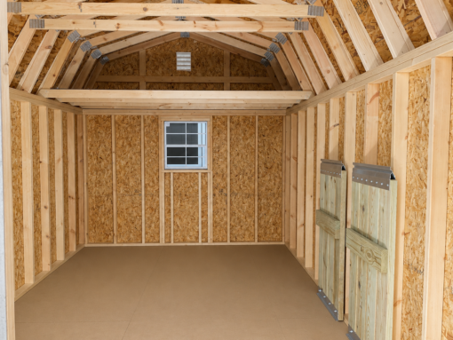 10'x16' High Barn Wood Panel Shed