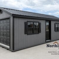12'x28' Ranch Gable Wood Panel Garage
