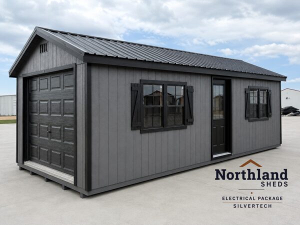 12'x28' Ranch Gable Wood Panel Garage