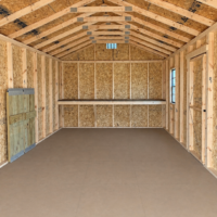 12'x24' Economy Ranch Gable Wood Shed