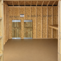 77488 2 10'x12' Ranch Gable Wood Panel Shed
