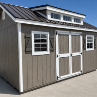 10'x16' Classic Gable Wood Panel Shed