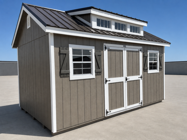 10'x16' Classic Gable Wood Panel Shed