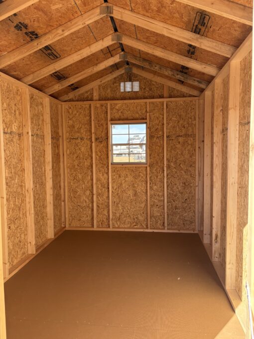 77709 1 8'x12' Economy Ranch Gable Wood Shed
