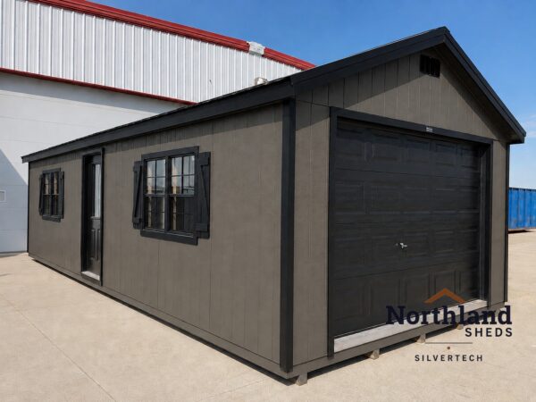 14'x32' Ranch Gable Wood Panel Garage