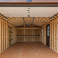 77760-1 12'x28' Ranch Gable Wood Panel Garage