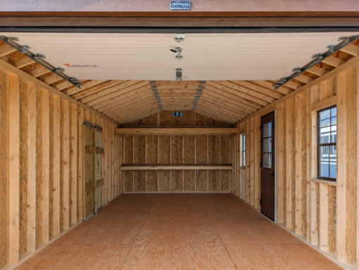 77760-1 12'x28' Ranch Gable Wood Panel Garage