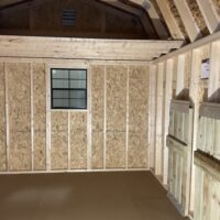 77868 2 10'x12' High Barn Wood Panel Shed