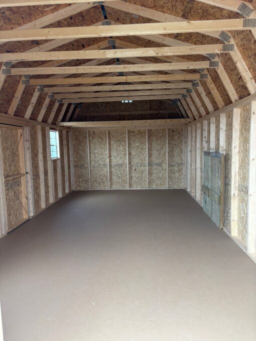 12'x24' Economy High Barn Wood Shed