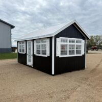 BLACK 2 10'x20' Greenhouse Deluxe Style