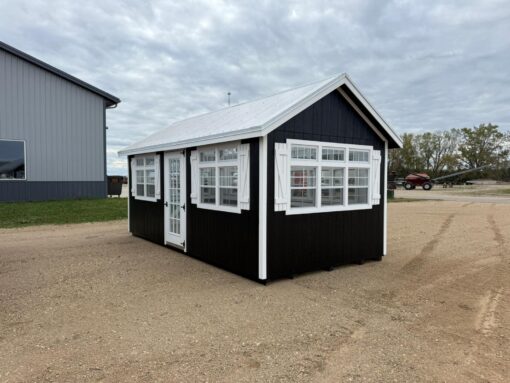 BLACK 2 10'x20' Greenhouse Deluxe Style